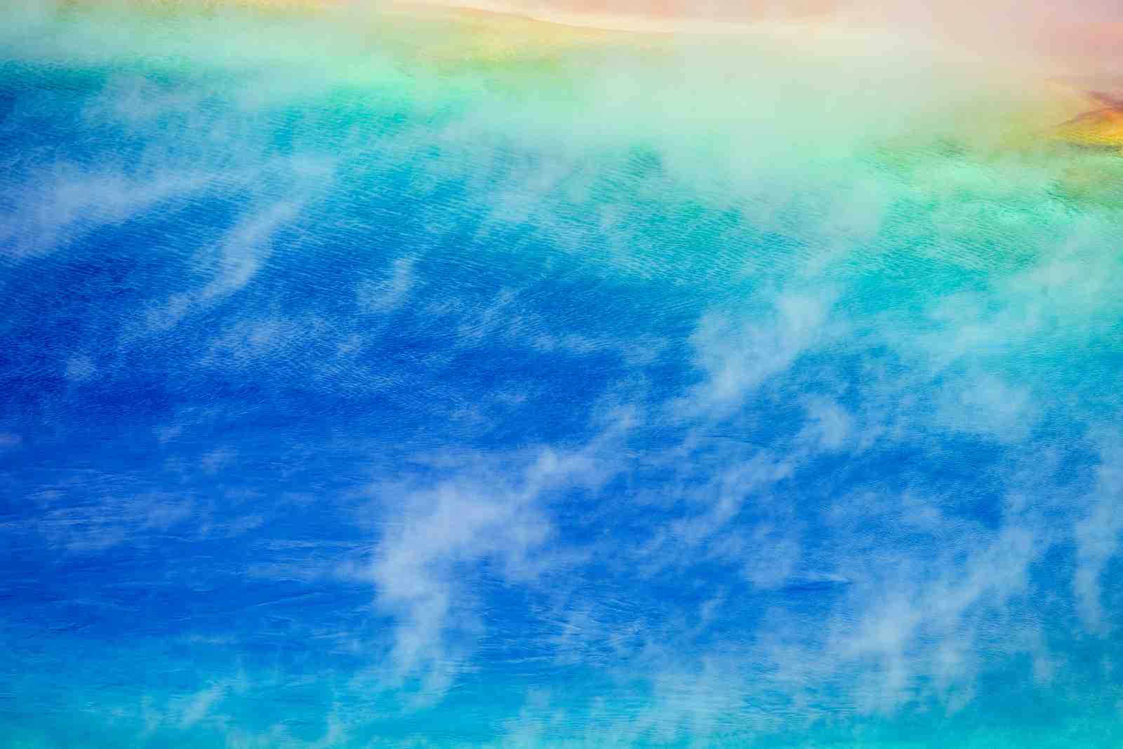 Vibrant Blue Geothermal Pool Wall Art