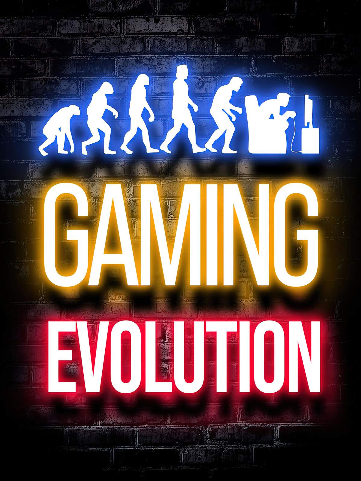 Gaming Evolution Neon Wall Art