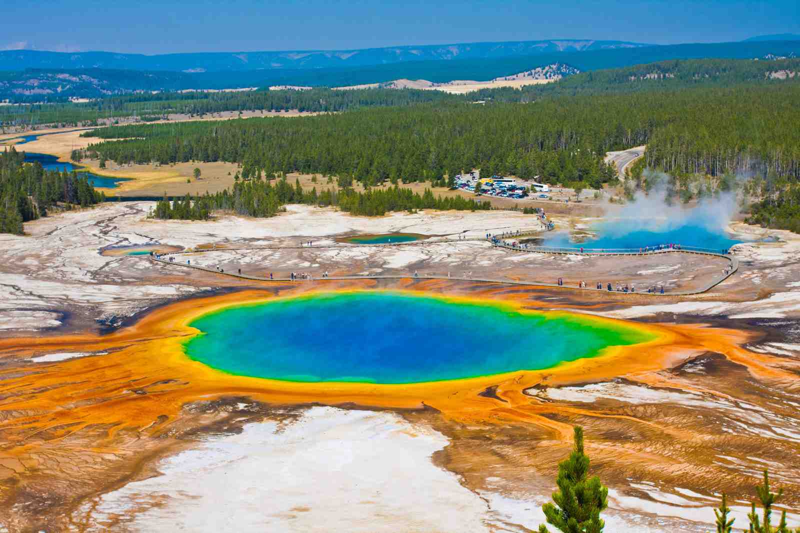 Vibrant Grand Prismatic Spring Yellowstone Wall Art