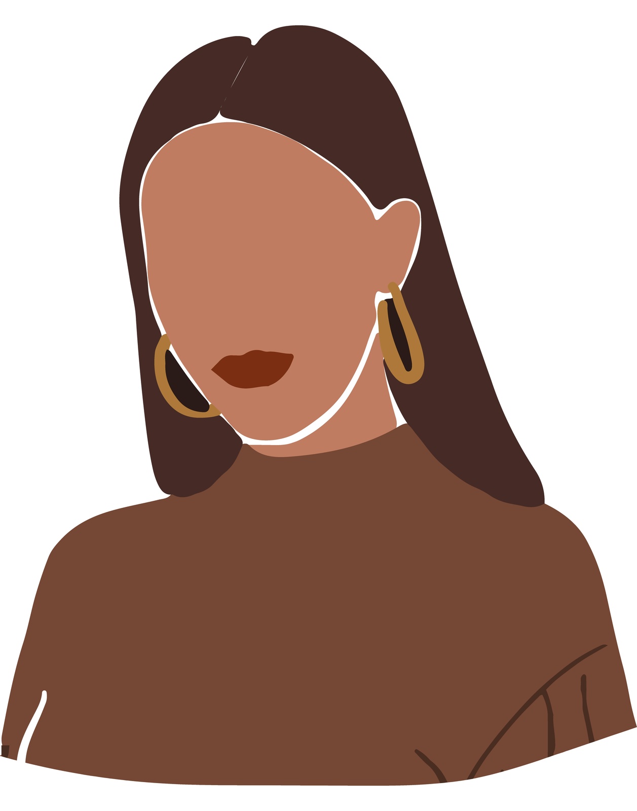 Bohemian Chic Portrait Minimalist Wall Art