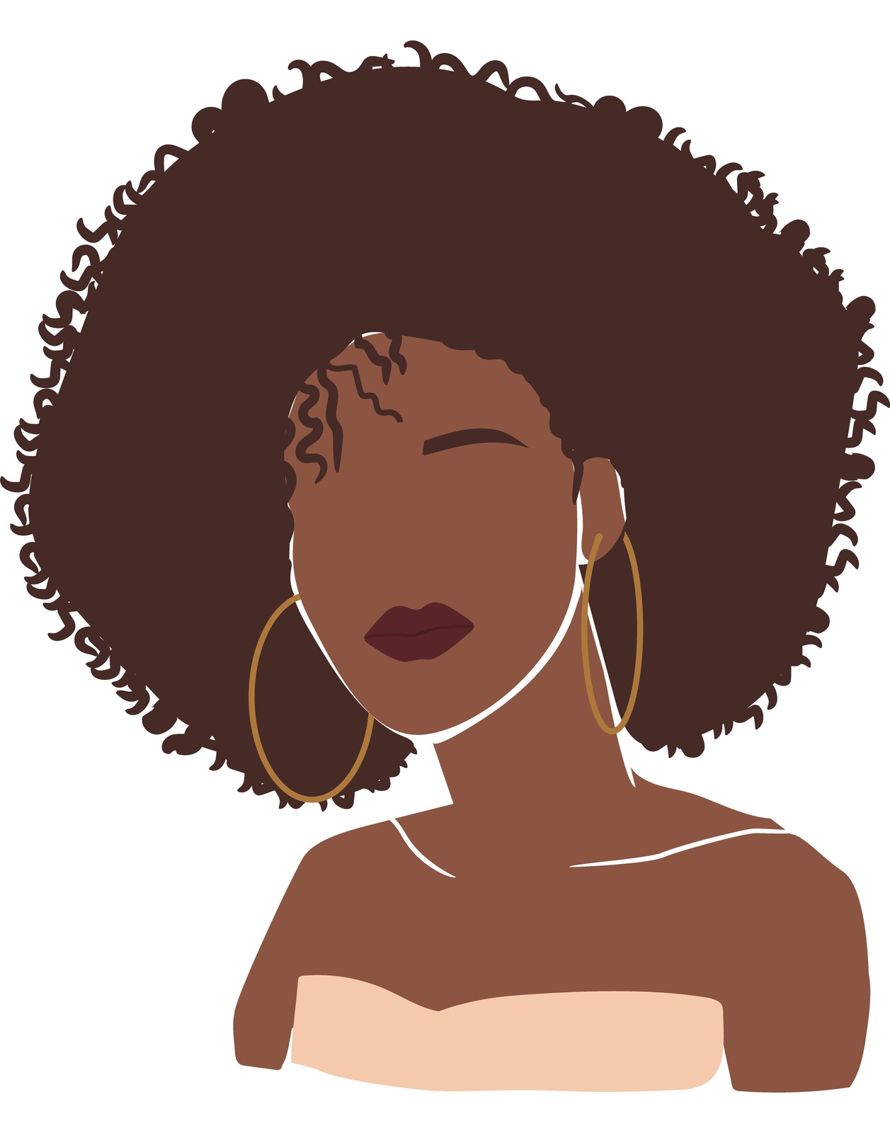 Empowering Afro Queen Wall Art