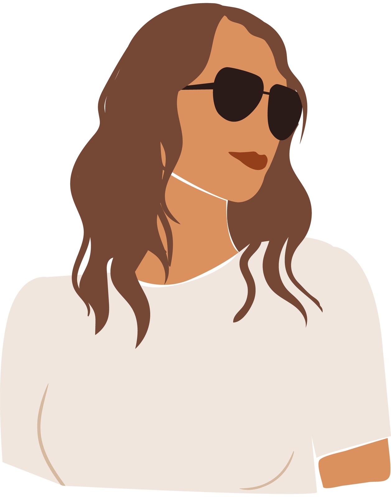 Chic Woman Portrait Minimalist Wall Art