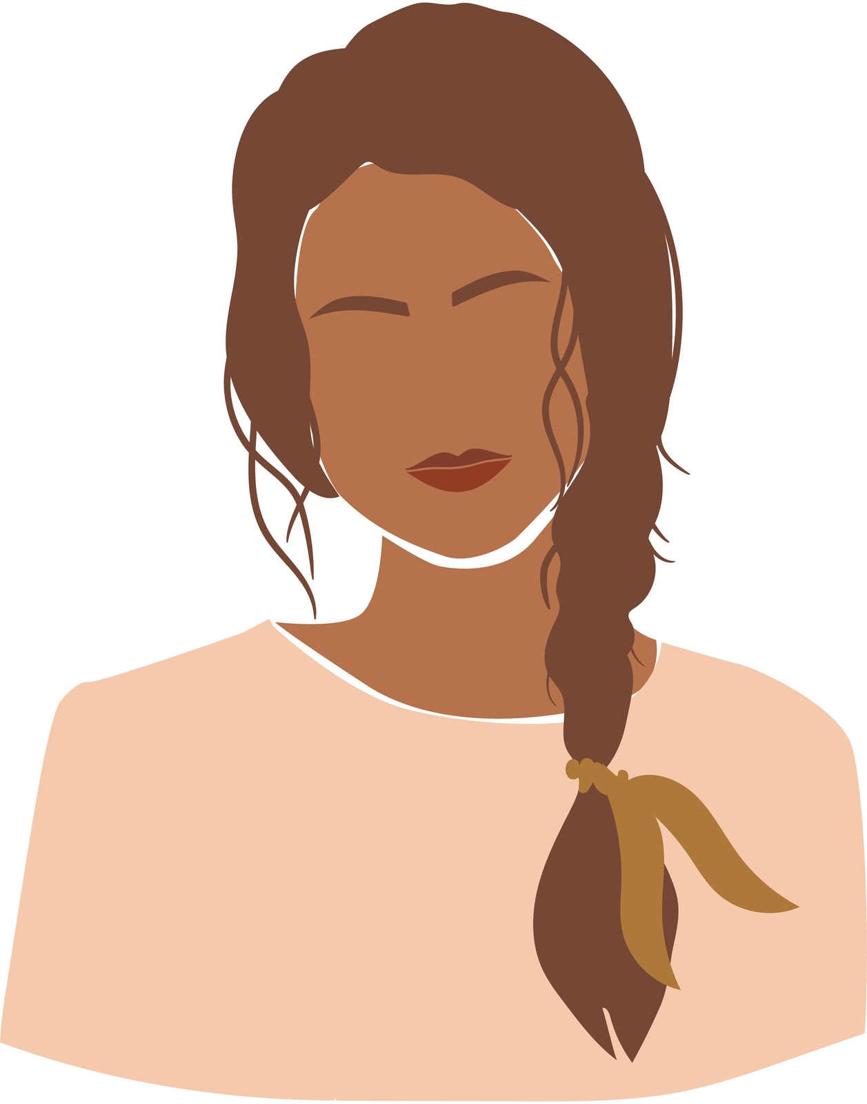 Serene Woman Portrait Minimalist Wall Art