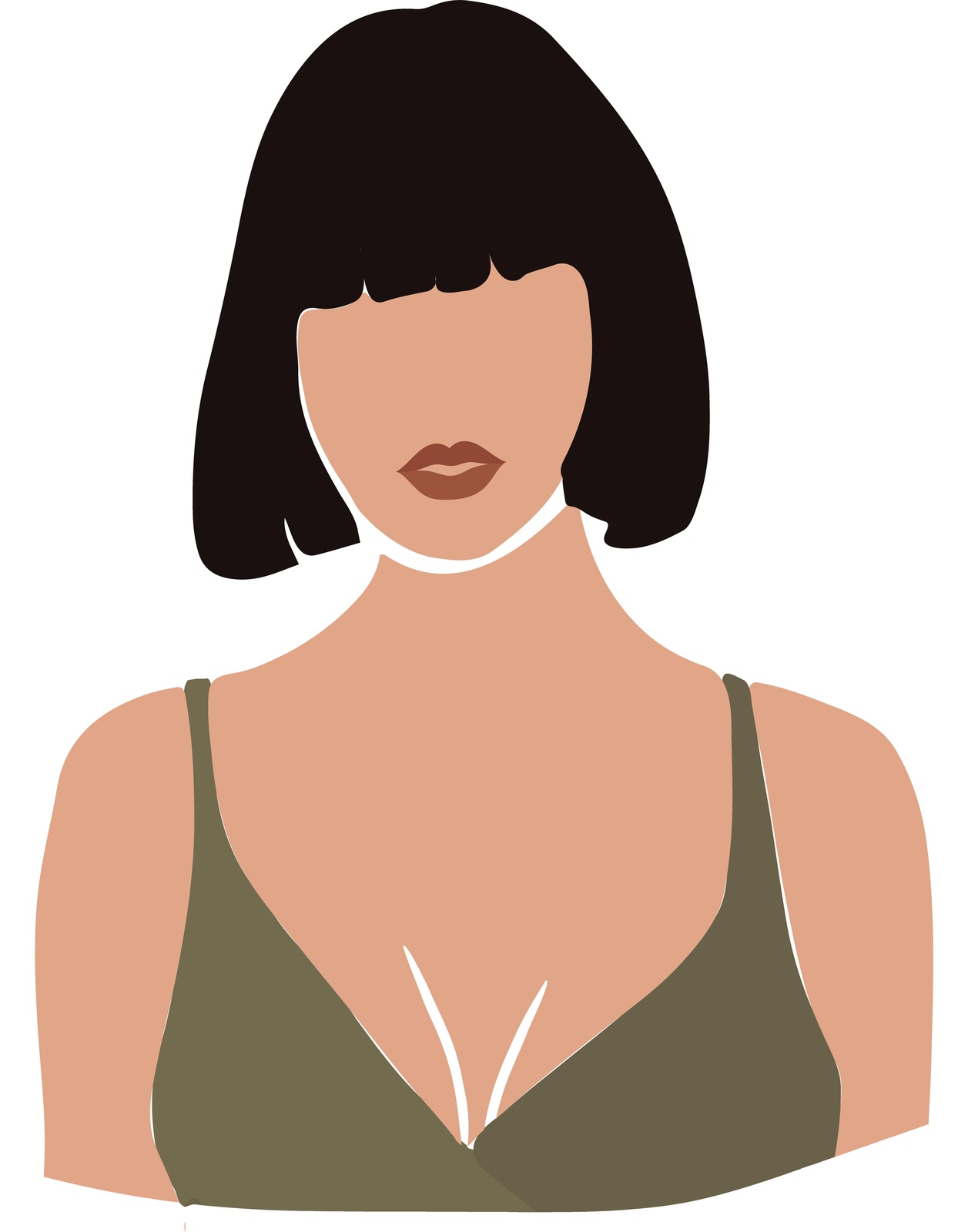 Minimalist Woman Portrait Wall Art