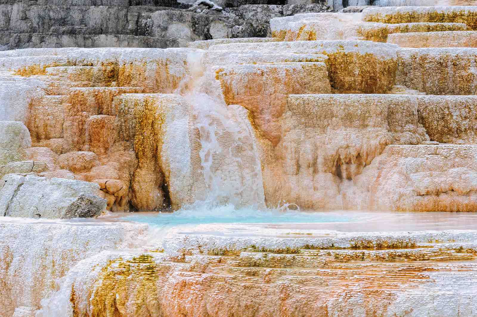 Travertine Terraces Waterfall Wall Art