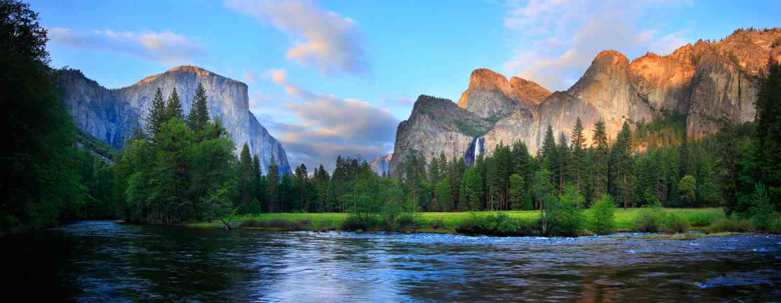 Majestic Yosemite Valley River Sunset Wall Art