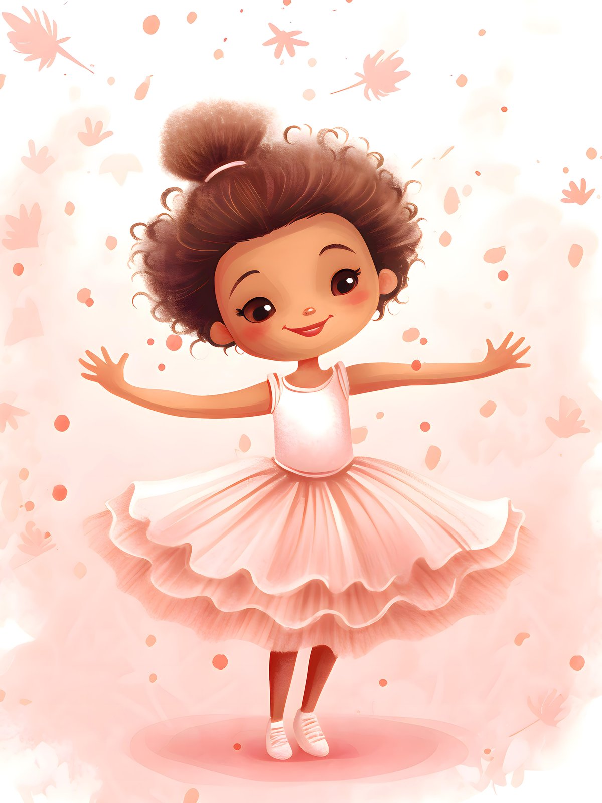 Charming Ballerina Girl Aura Wall Art