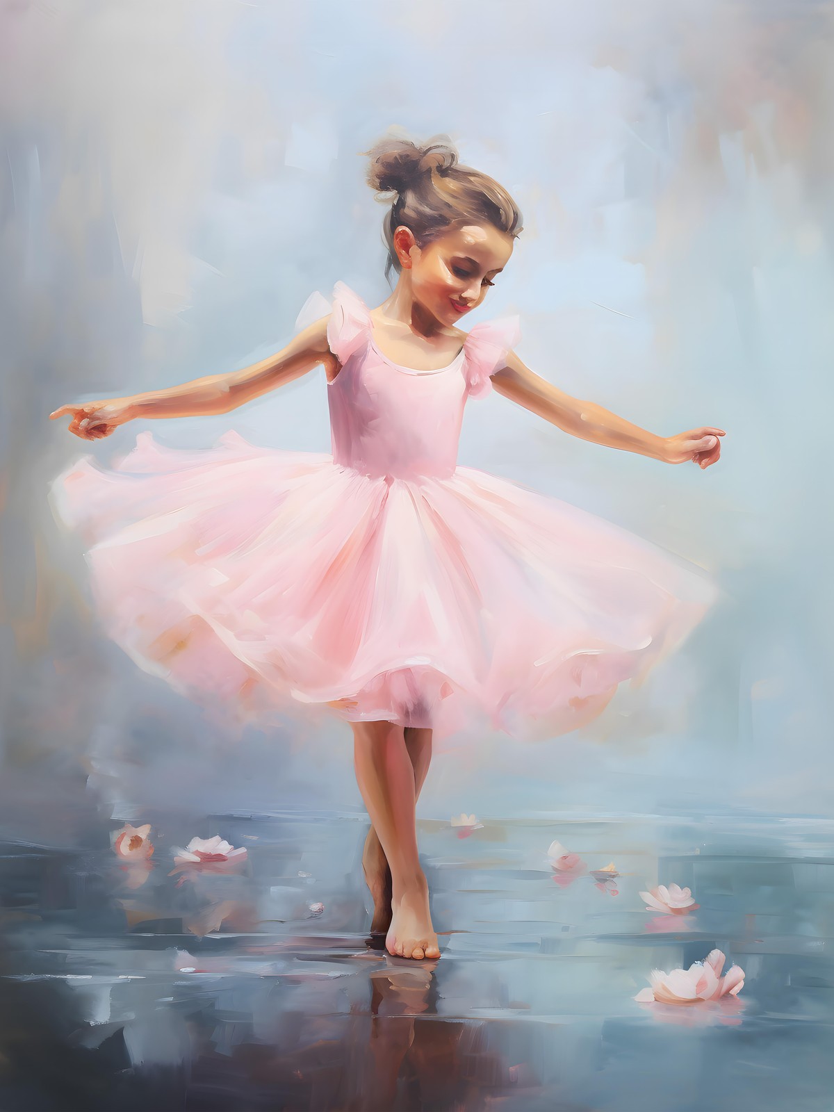 Graceful Ballerina Dream Wall Art