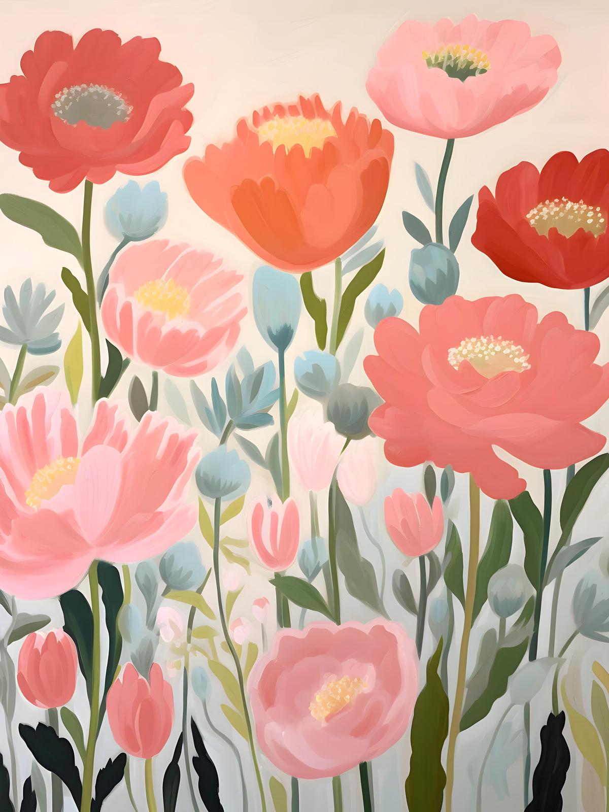 Vibrant Floral Dream Wall Art