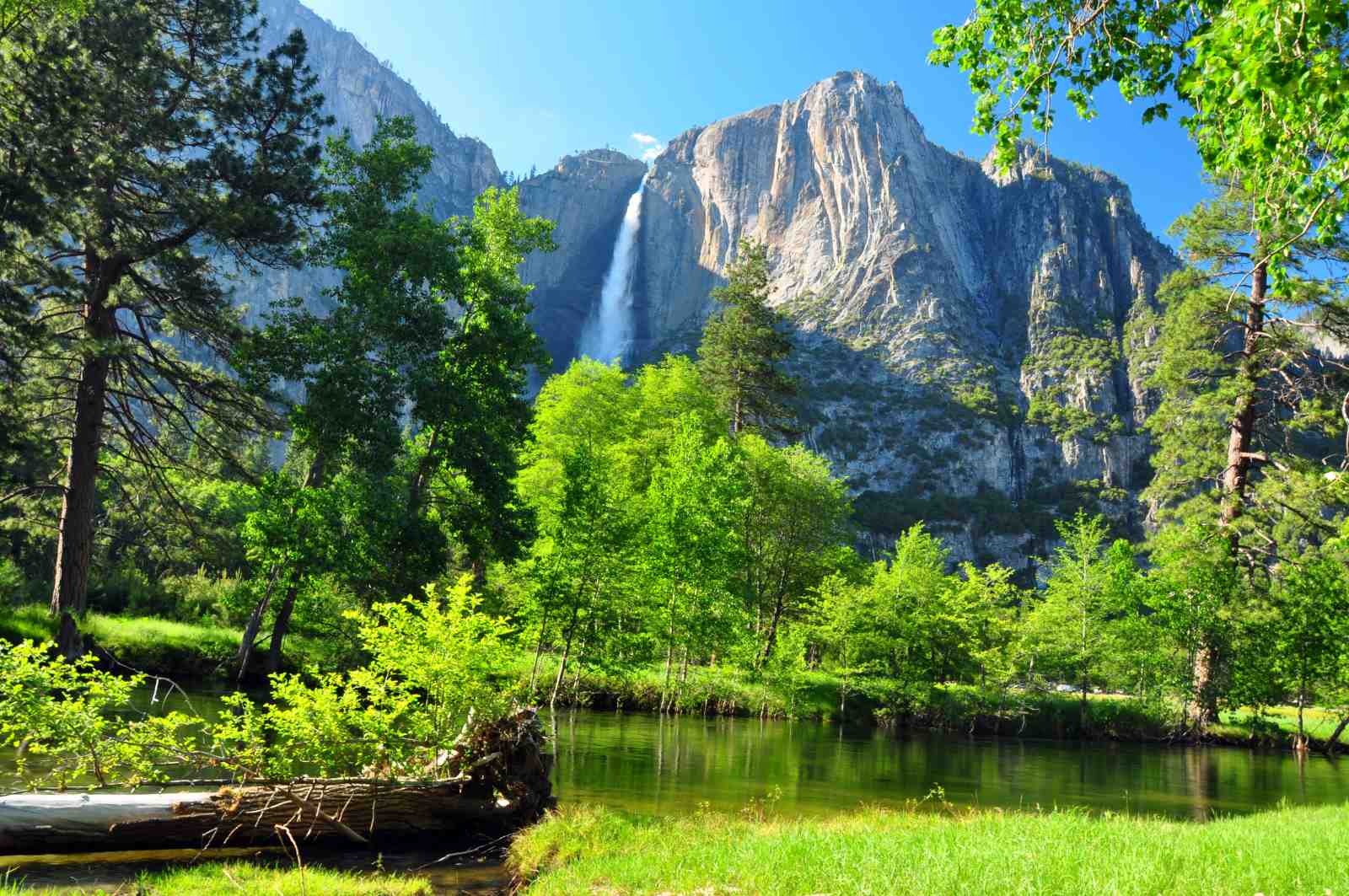 Majestic Waterfall Yosemite Valley Wall Art