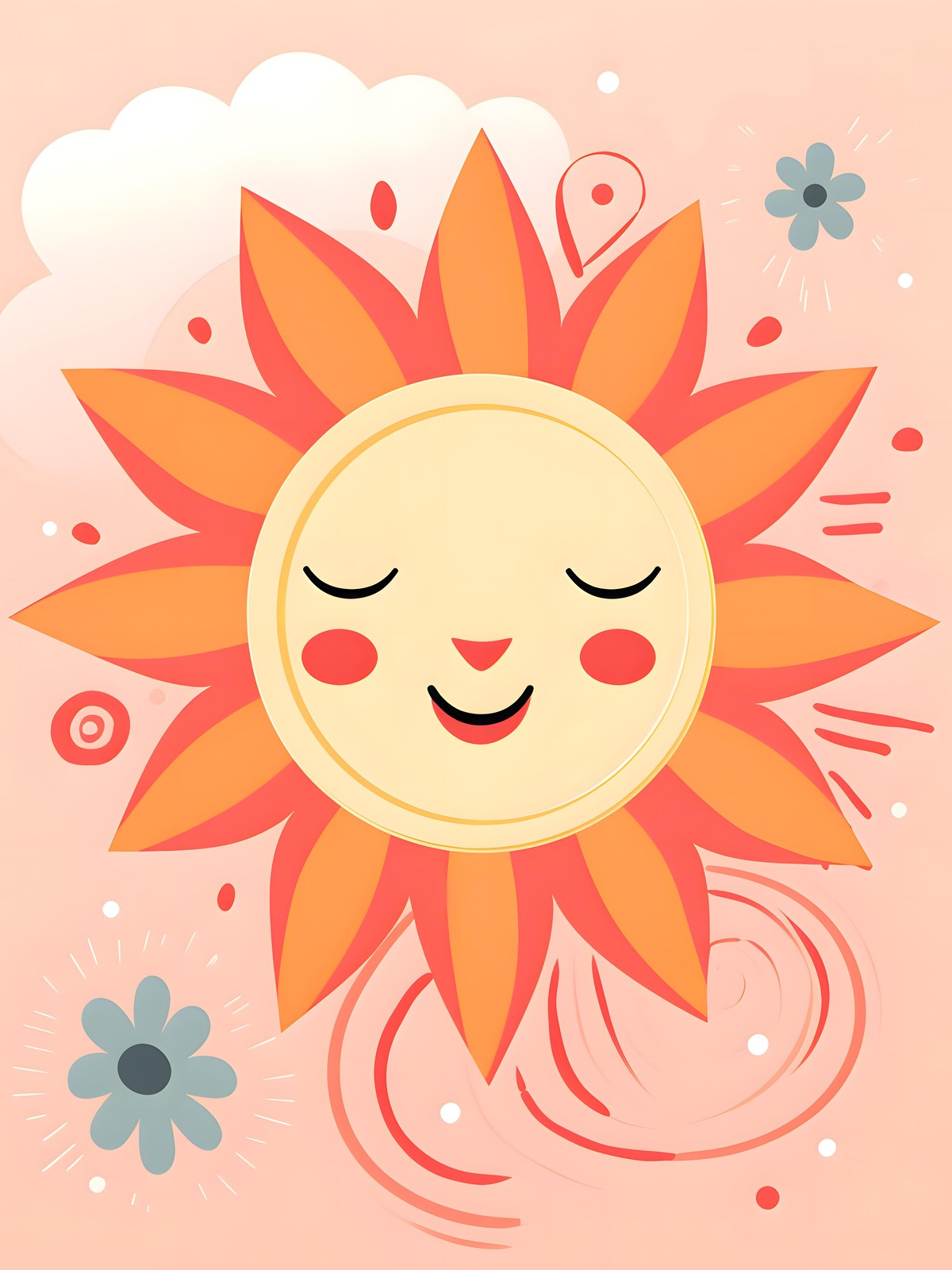 Smiling Sun Rays Wall Art Wall Art