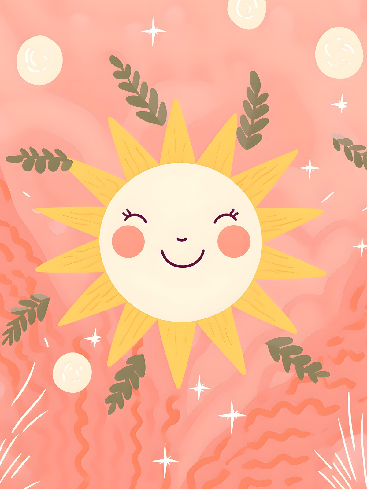 Whimsical Sun & Stars Wall Art
