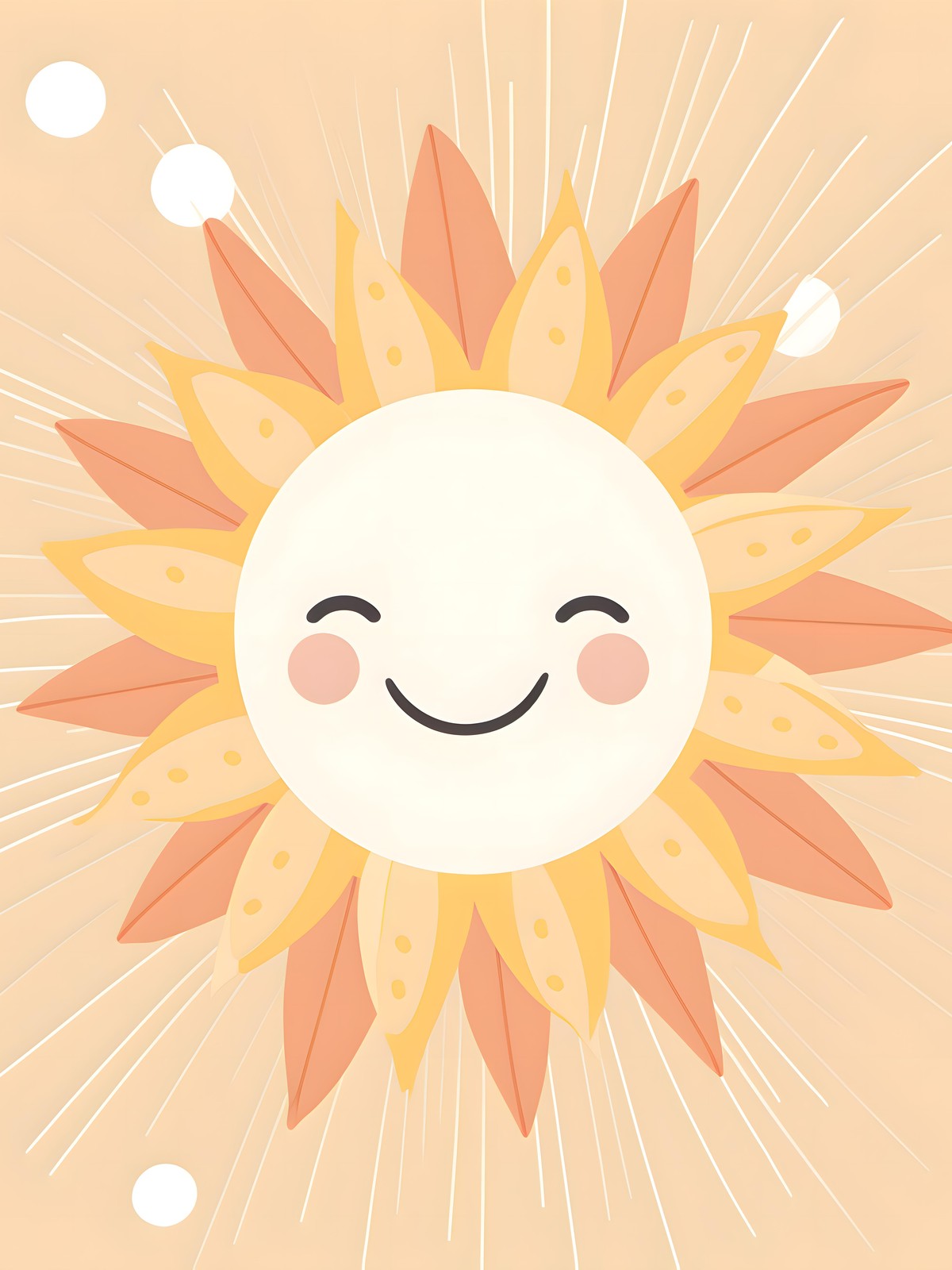 Joyful Sunshine Face Boho Wall Art