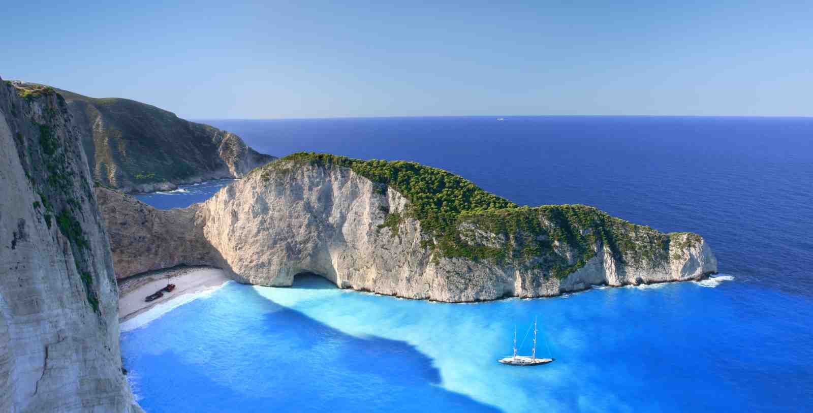 Navagio Beach Greece Blue Waters Wall Art