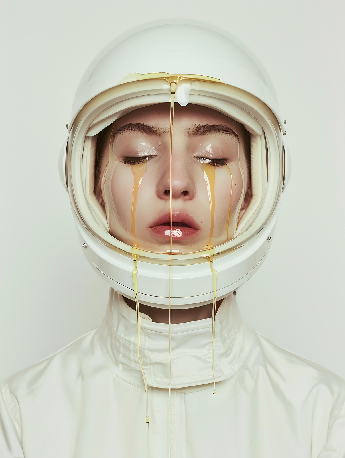 Surreal Astronaut Tears Wall Art