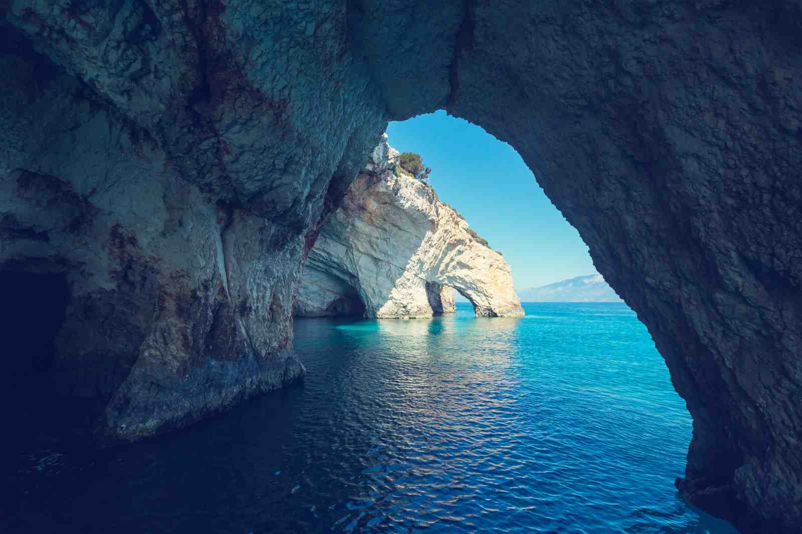 Azure Cave Arch Ocean Scenic Wall Art