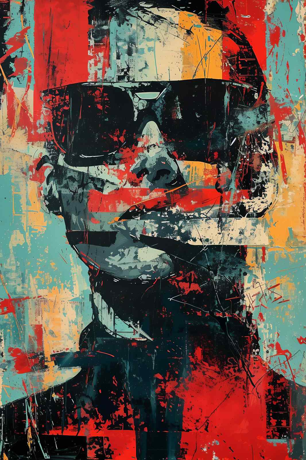 Bold Abstract Portrait Wall Art