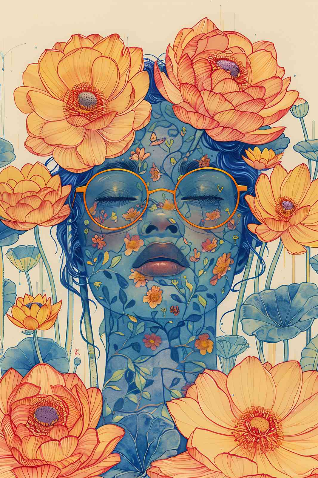 Enchanted Bloom Portrait Wall Art