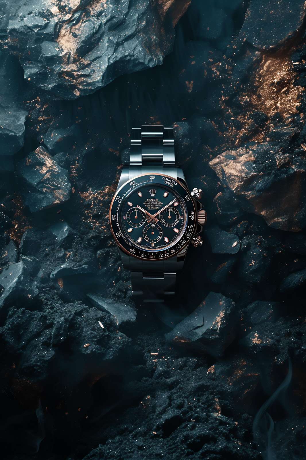 Luxury Watch & Rocks Wall Art