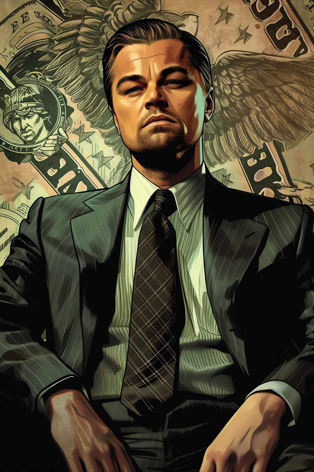 Leonardo DiCaprio "Wolf" Style Wall Art