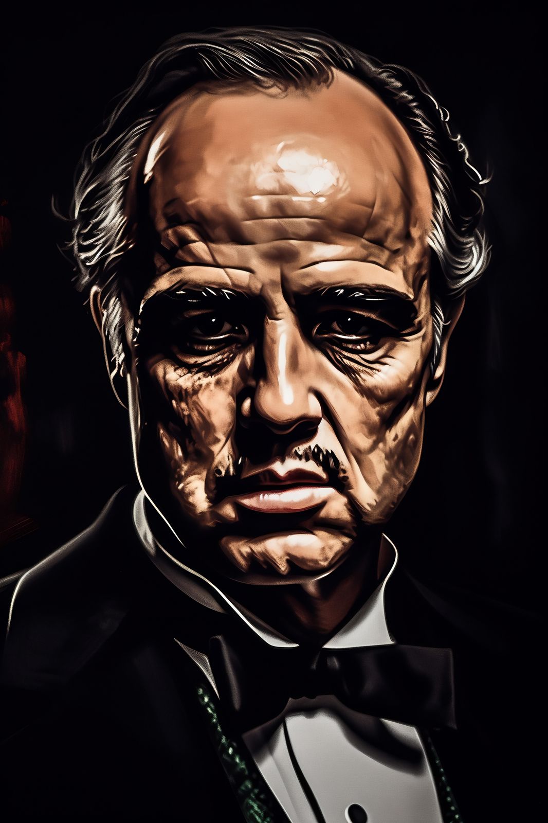 Iconic Mafia Boss Portrait Wall Art