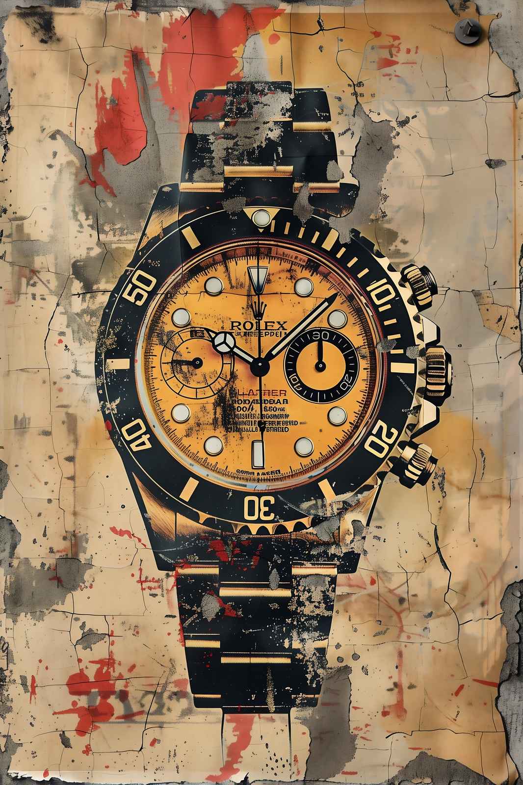 Luxury Watch Urban Art Wall Art