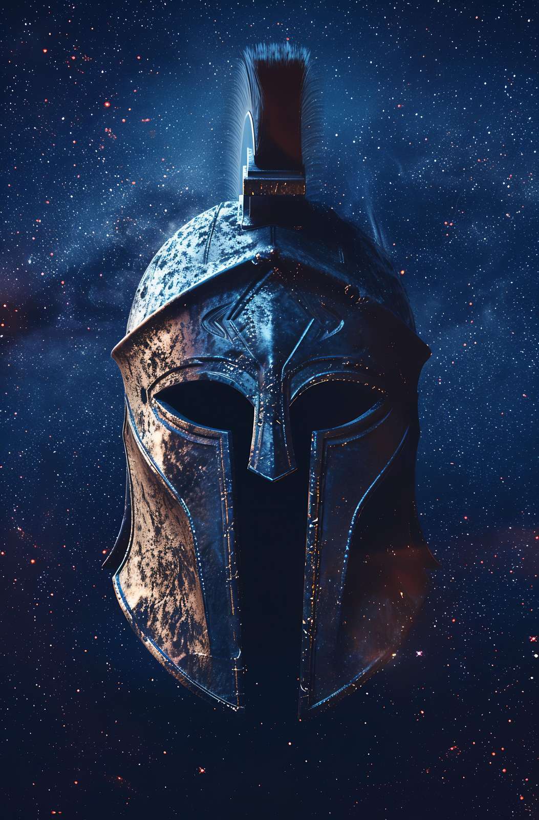Warrior's Cosmos Helmet Wall Art