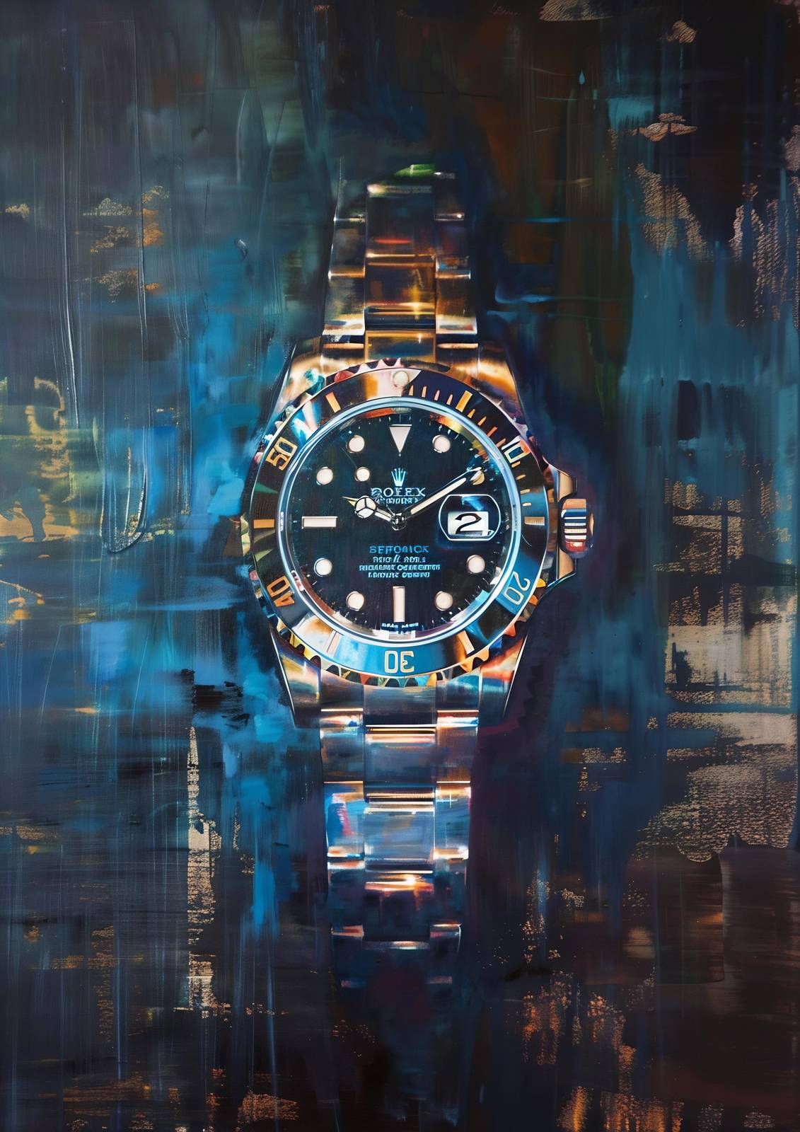 Luxury Rolex Submariner Abstract Wall Art