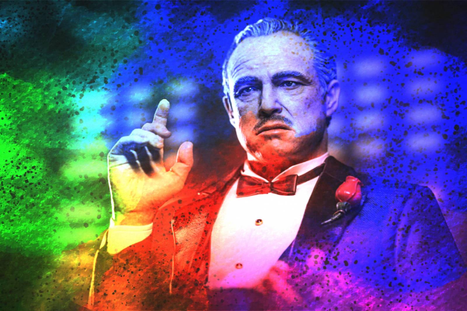Vibrant Godfather Marlon Brando Wall Art