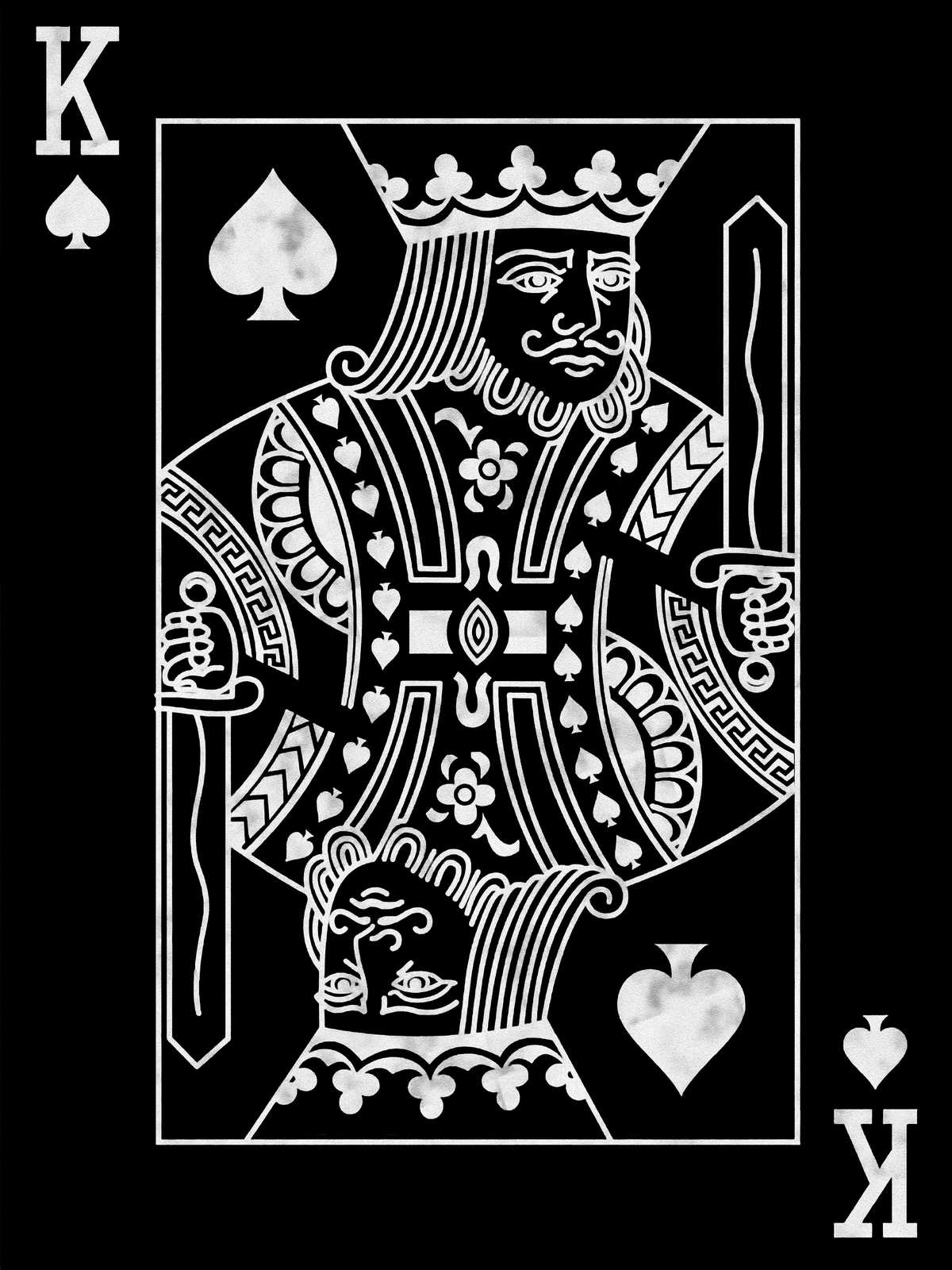 Bold King of Spades Art Wall Art