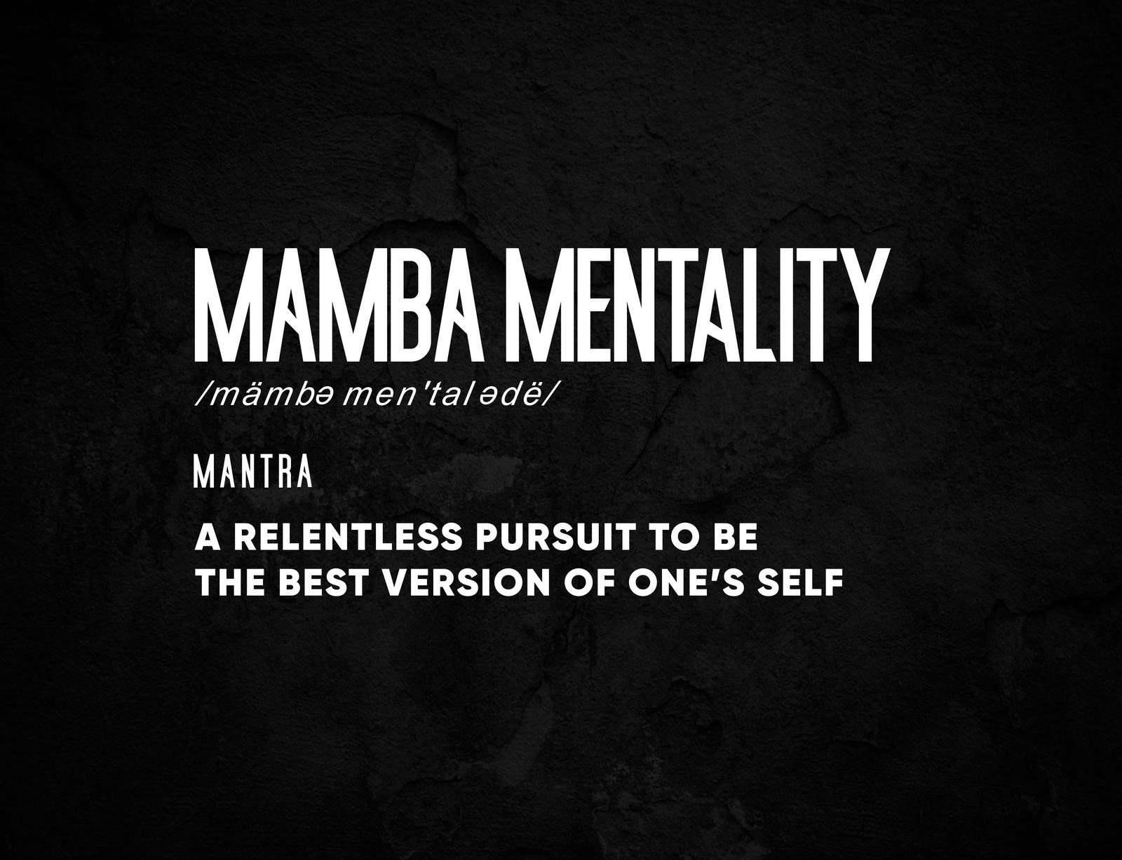 Mamba Mentality Motivational Wall Art