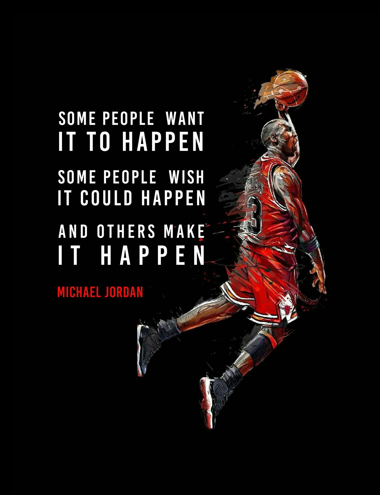 Michael Jordan Motivational Quote Wall Art