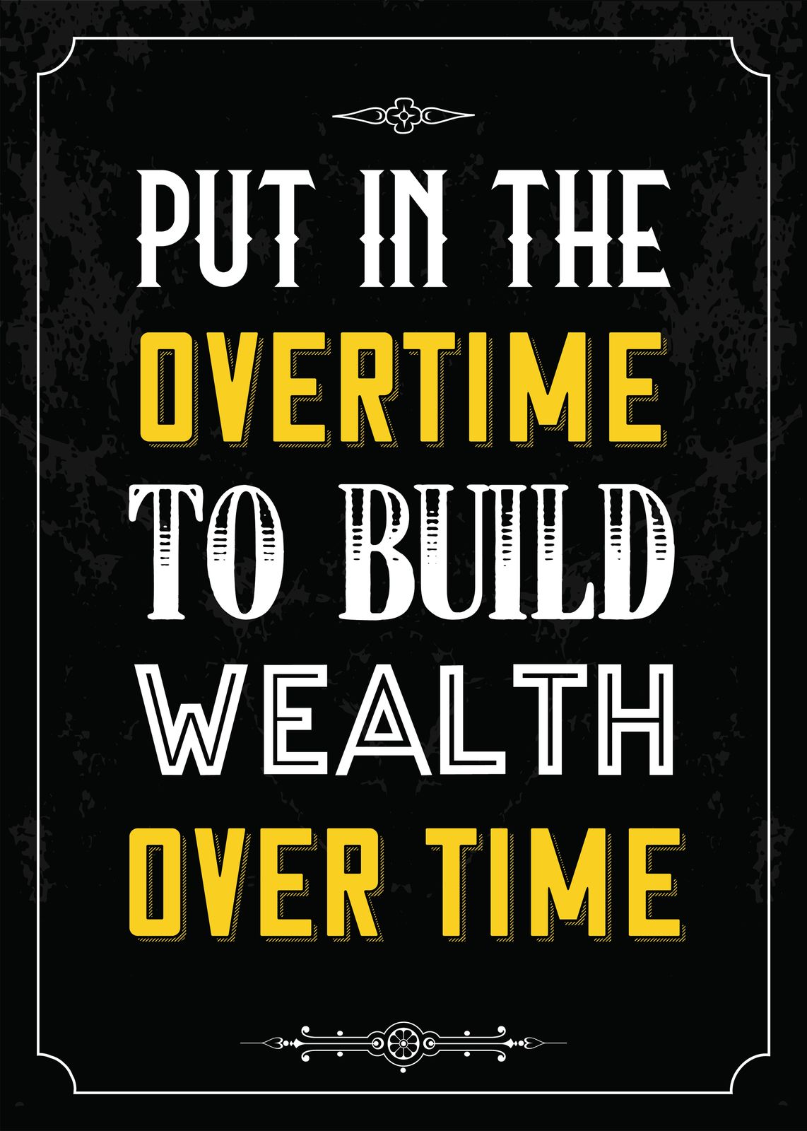 Motivational Quote "Build Wealth" Wall Art