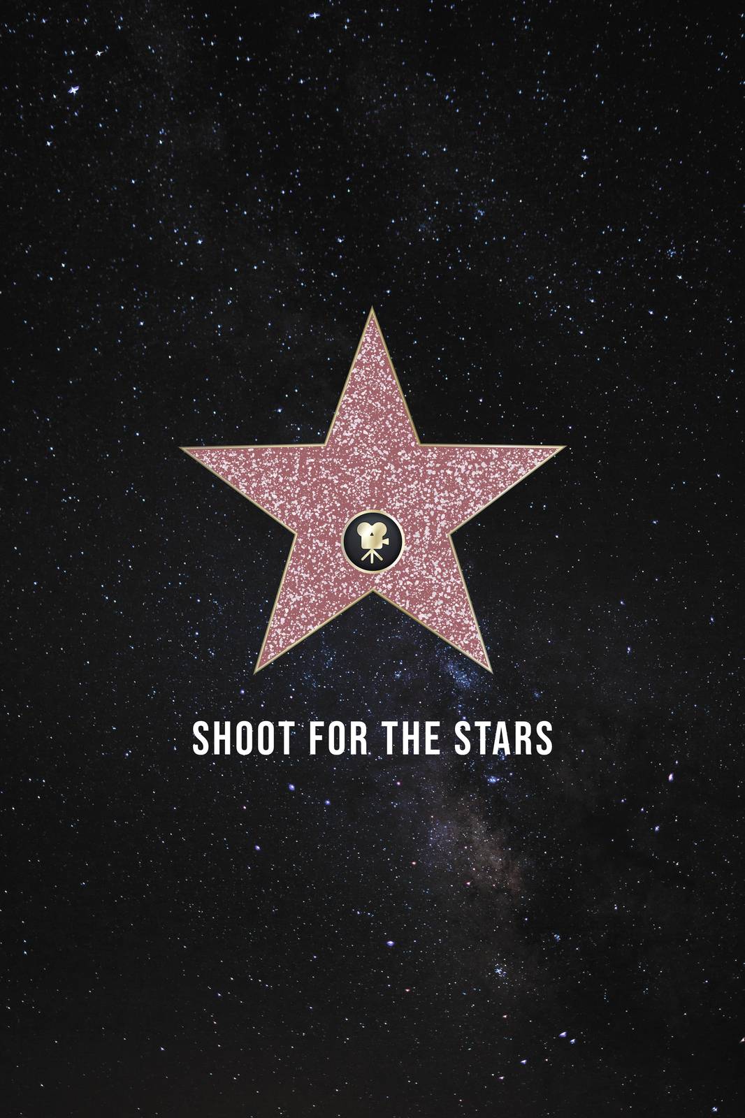 Shoot for the Stars Hollywood Walk of Fame Wall Art