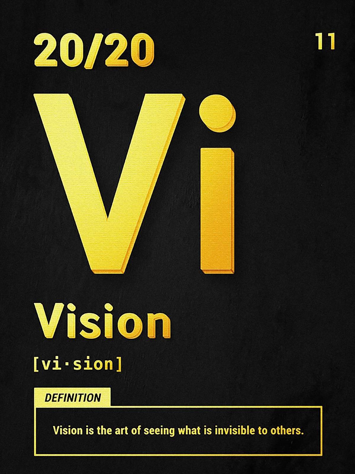 Visionary 'Vi' Periodic Table Wall Art
