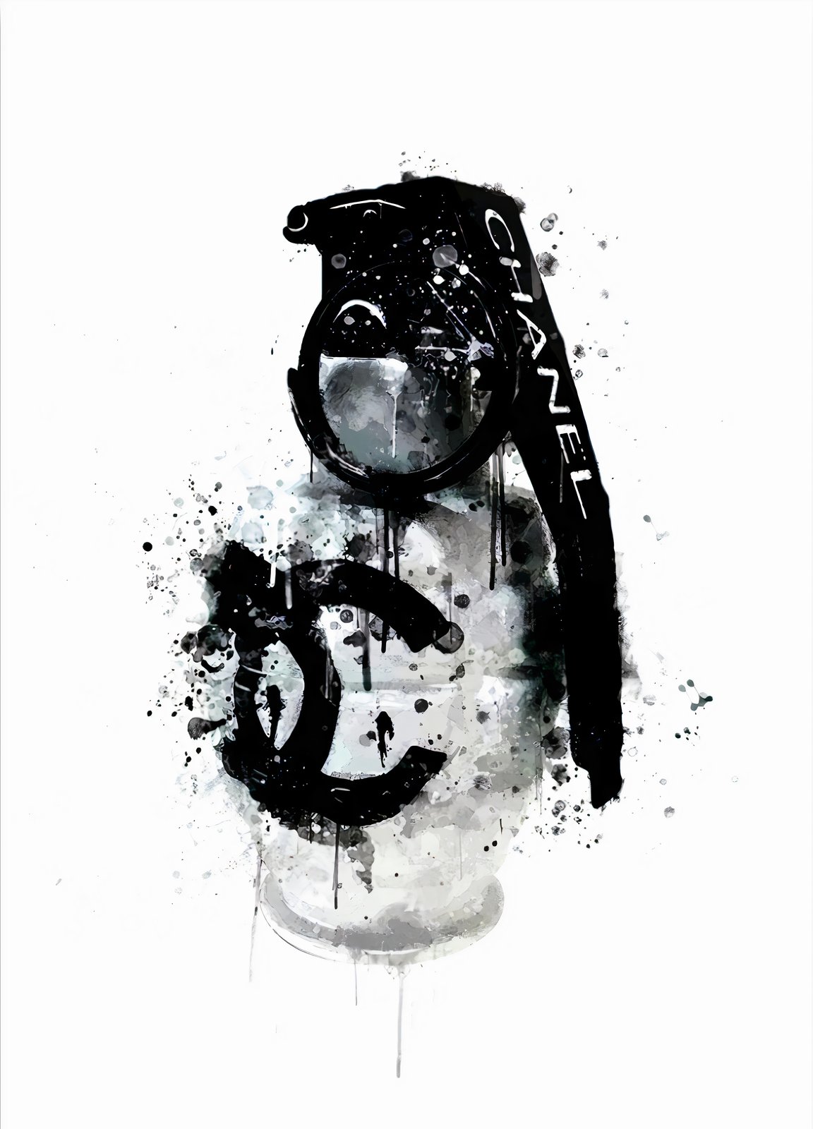 Luxury Grenade Chanel Art Wall Art