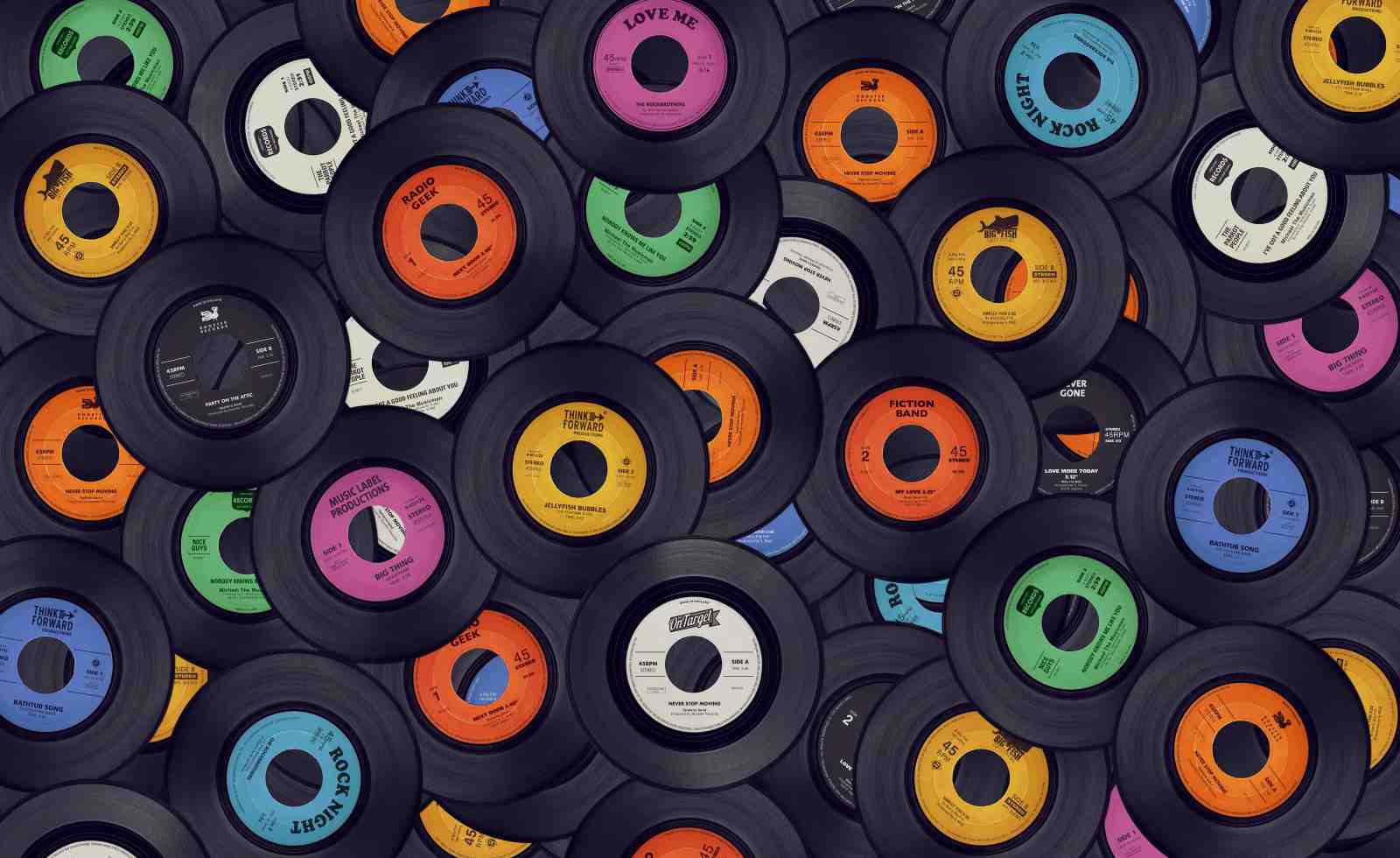 Retro Vinyl Record Wall Art Wall Art