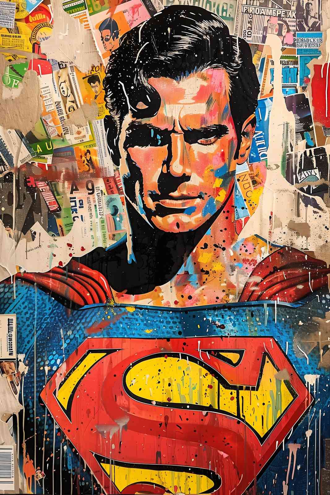 Iconic Superman Pop Art Wall Art