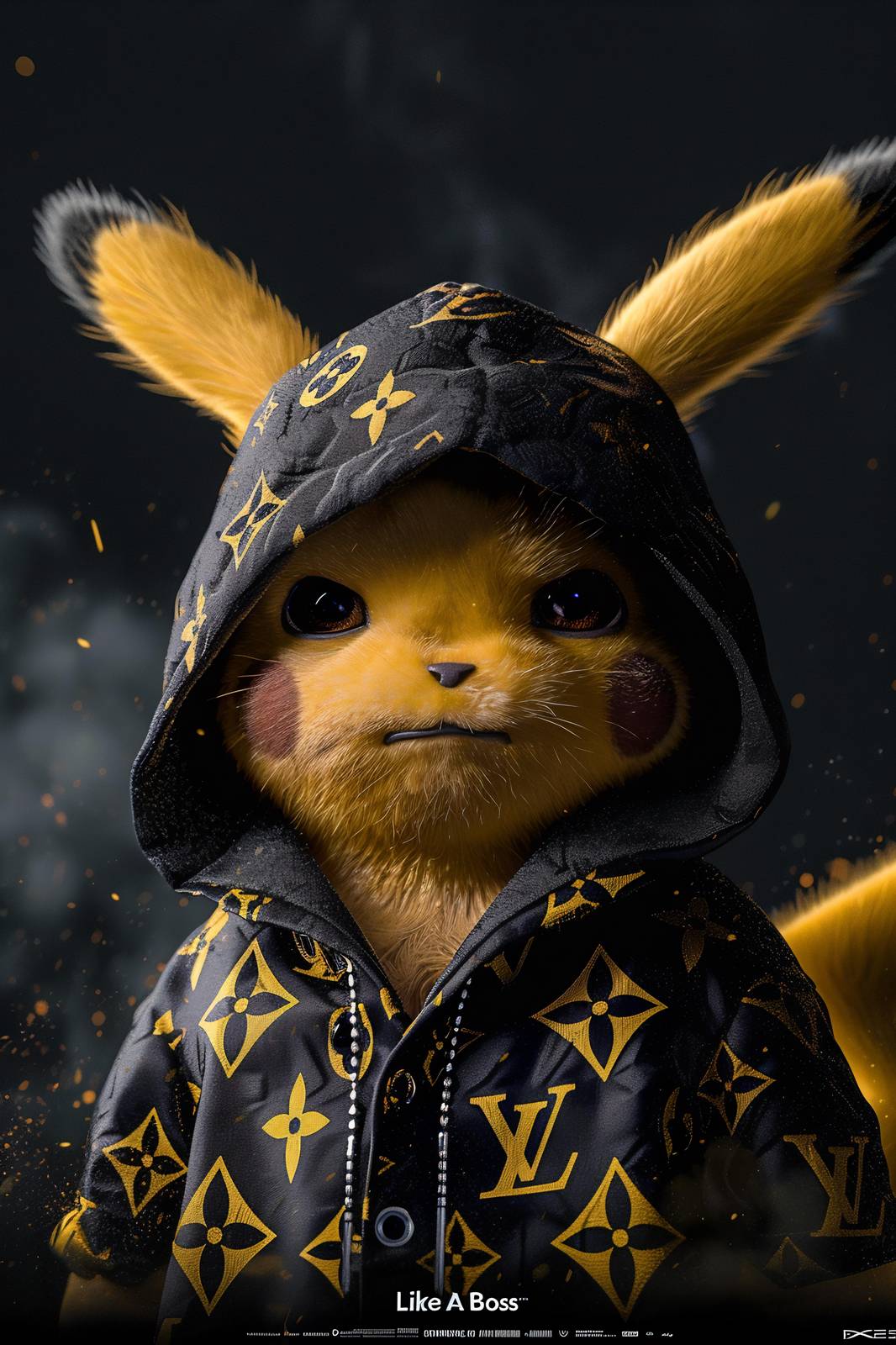 Pikachu Street Style LV Hoodie Wall Art