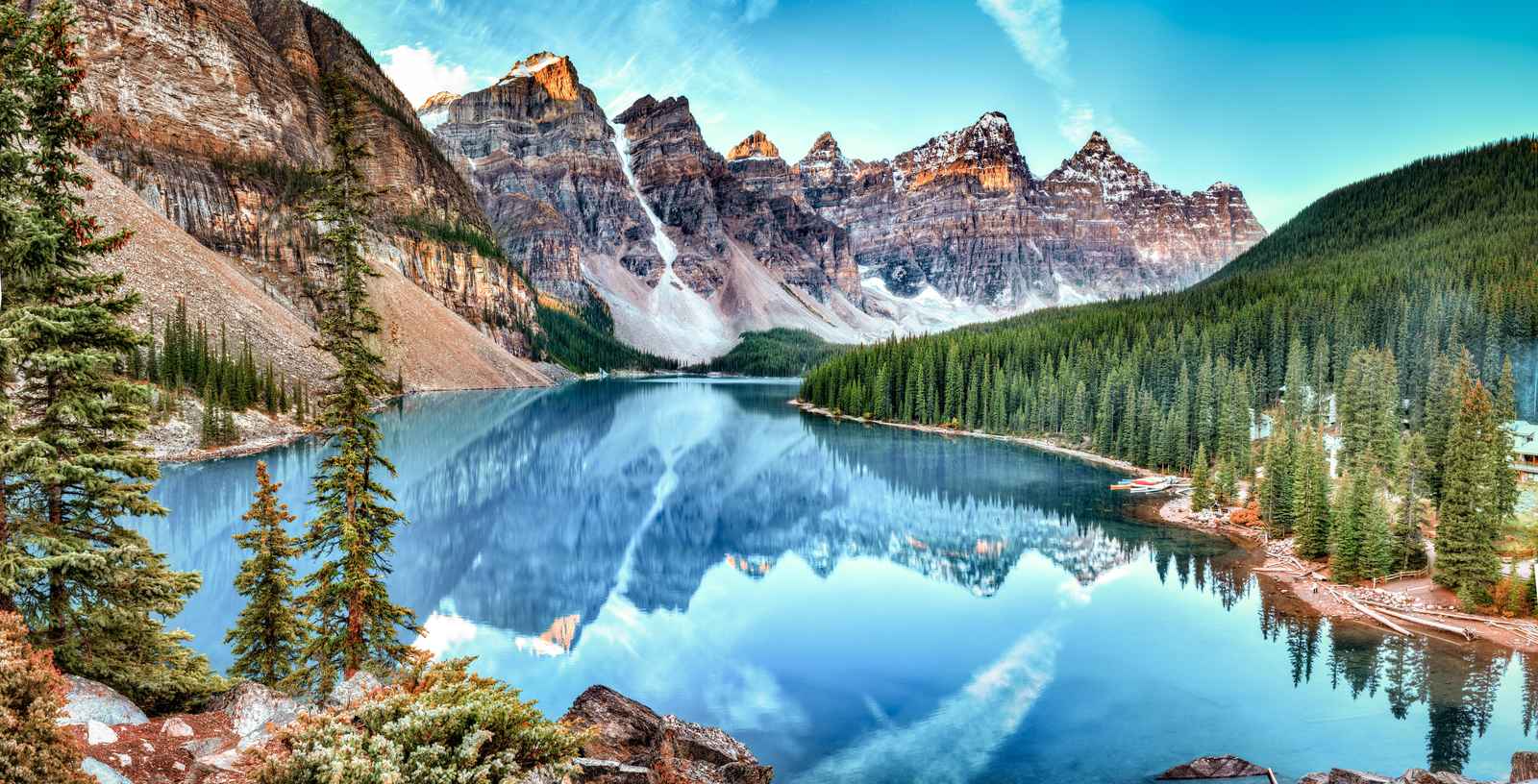 Serene Mountain Lake Landscape Wall Art