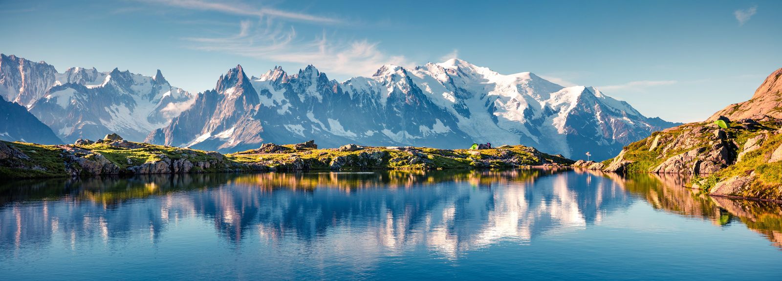 Serene Alpine Lake & Peaks Wall Art