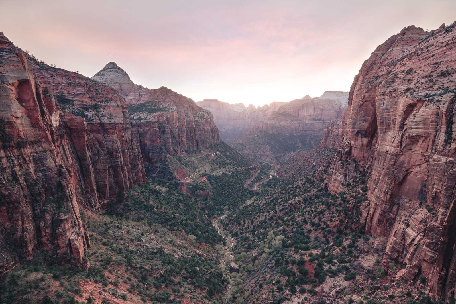 Zion Canyon Serenity Landscape Wall Art