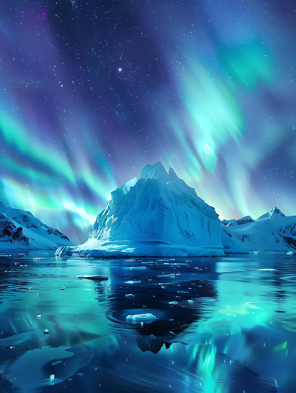 Aurora Iceberg Serenity Wall Art