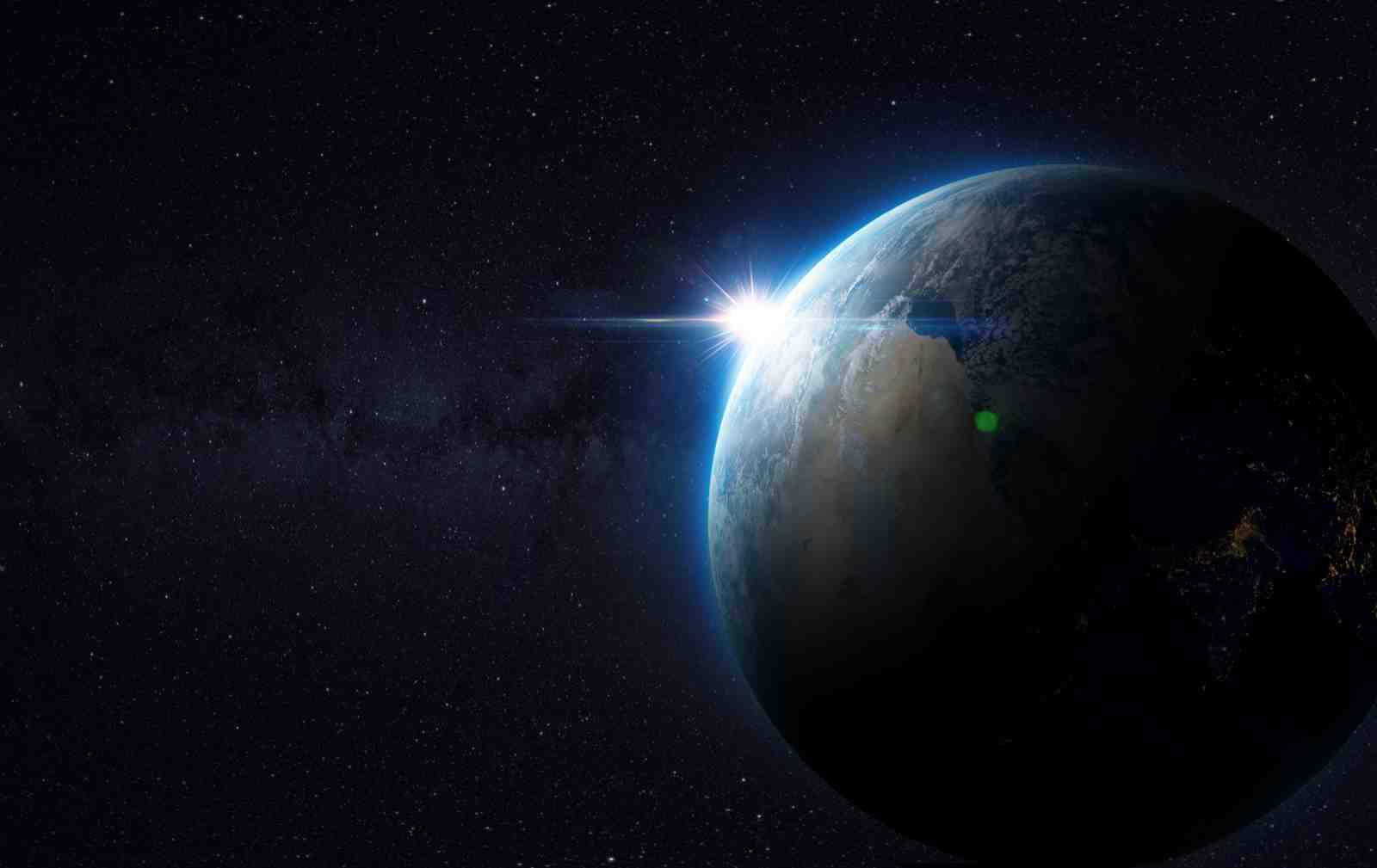 Sunrise Earth Wall Art - Cosmic Wall Art