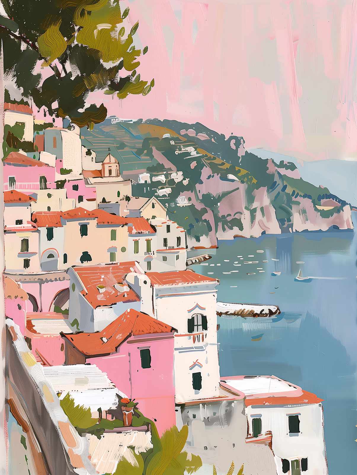 Amalfi Coast Charm Wall Art