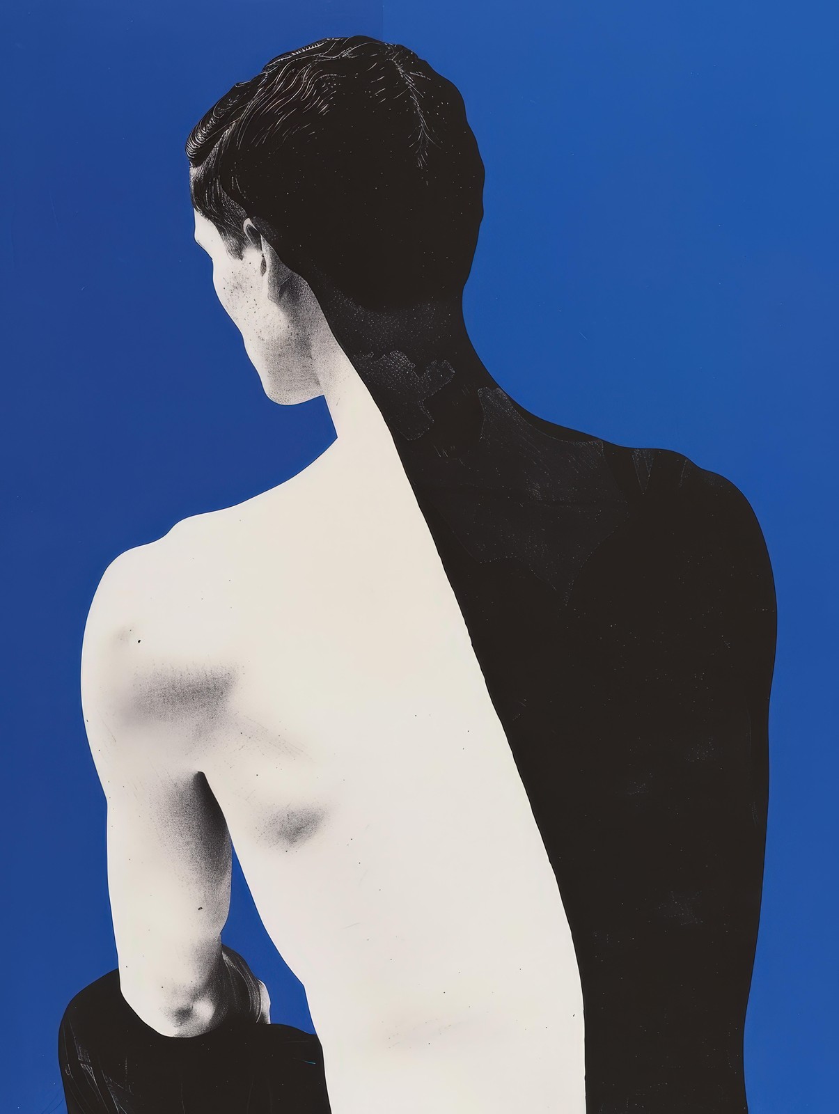 Striking Man Portrait Abstract Wall Art