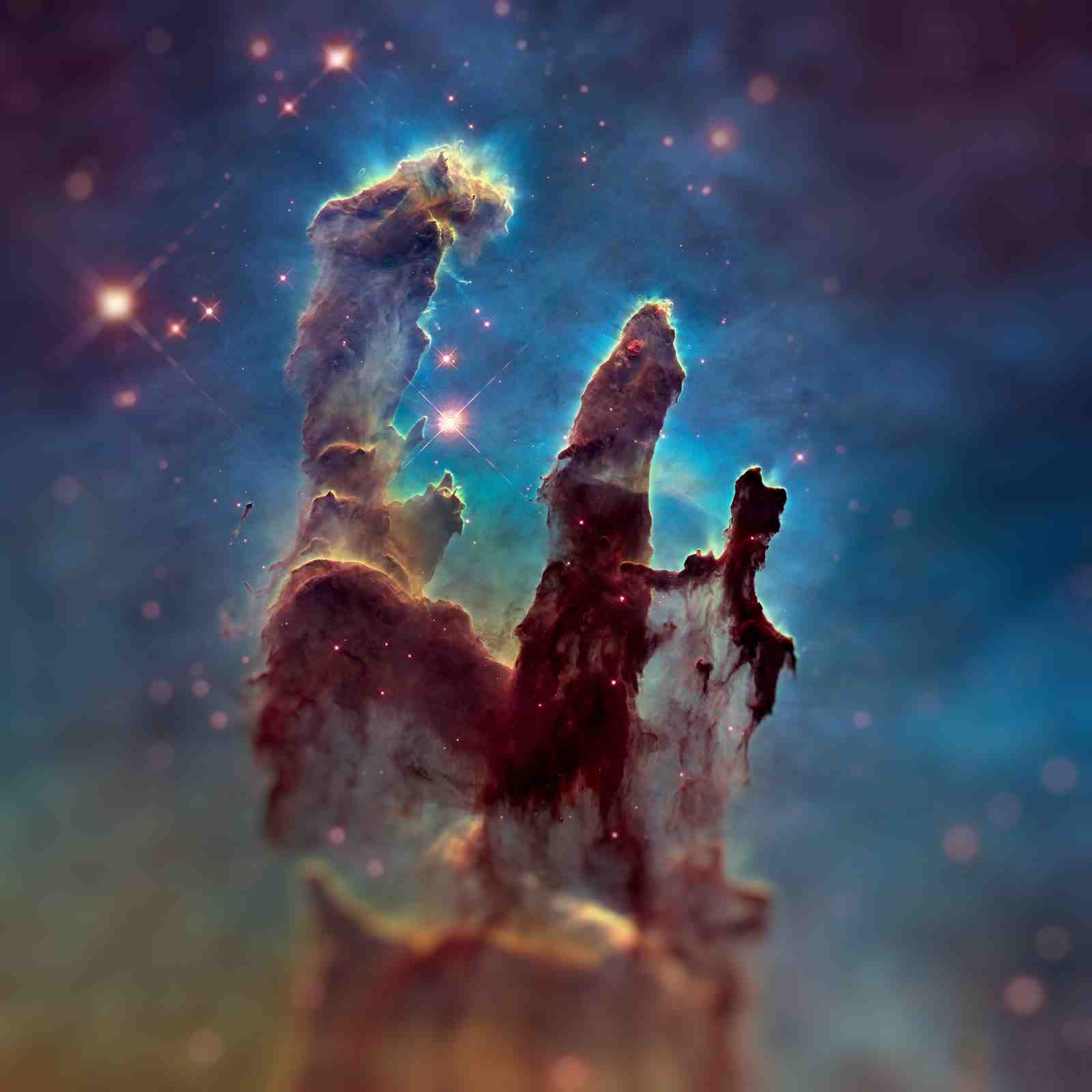 Majestic Pillars of Creation Nebula Wall Art