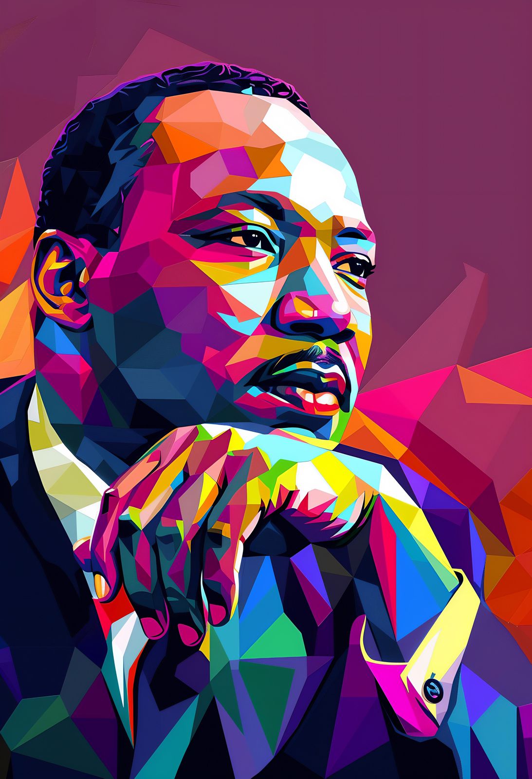 Martin Luther King Jr. Pop Art Wall Art