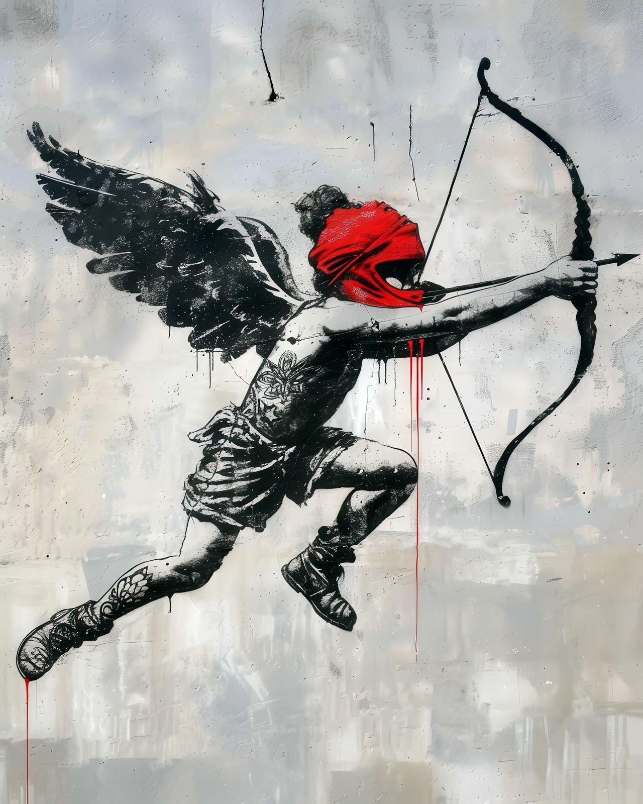 Blindfolded Cupid Arrow Wall Art