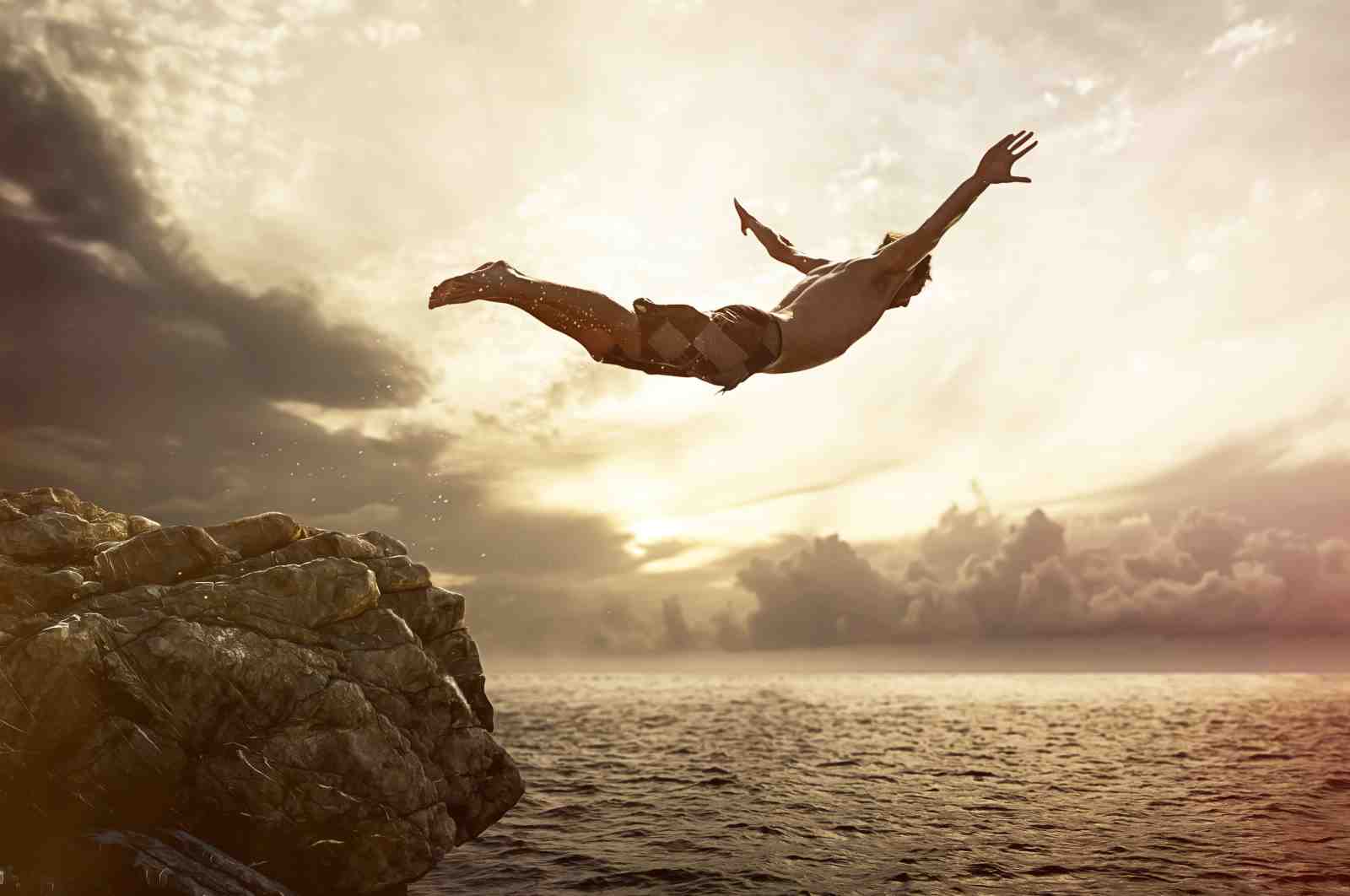 Cliff Diver Adventure Wall Art